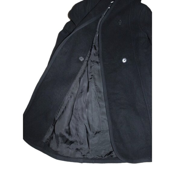 ARITZIA Wilfred Belted/Hooded Borda Coat with Wool & Cashmere, Black - Size XXS - Picture 6 of 16